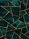 Teal Ink Copper Gold Geo 1