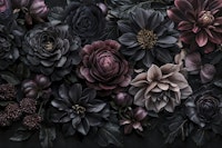 Gothic Midnight Garden Charm wallpaper