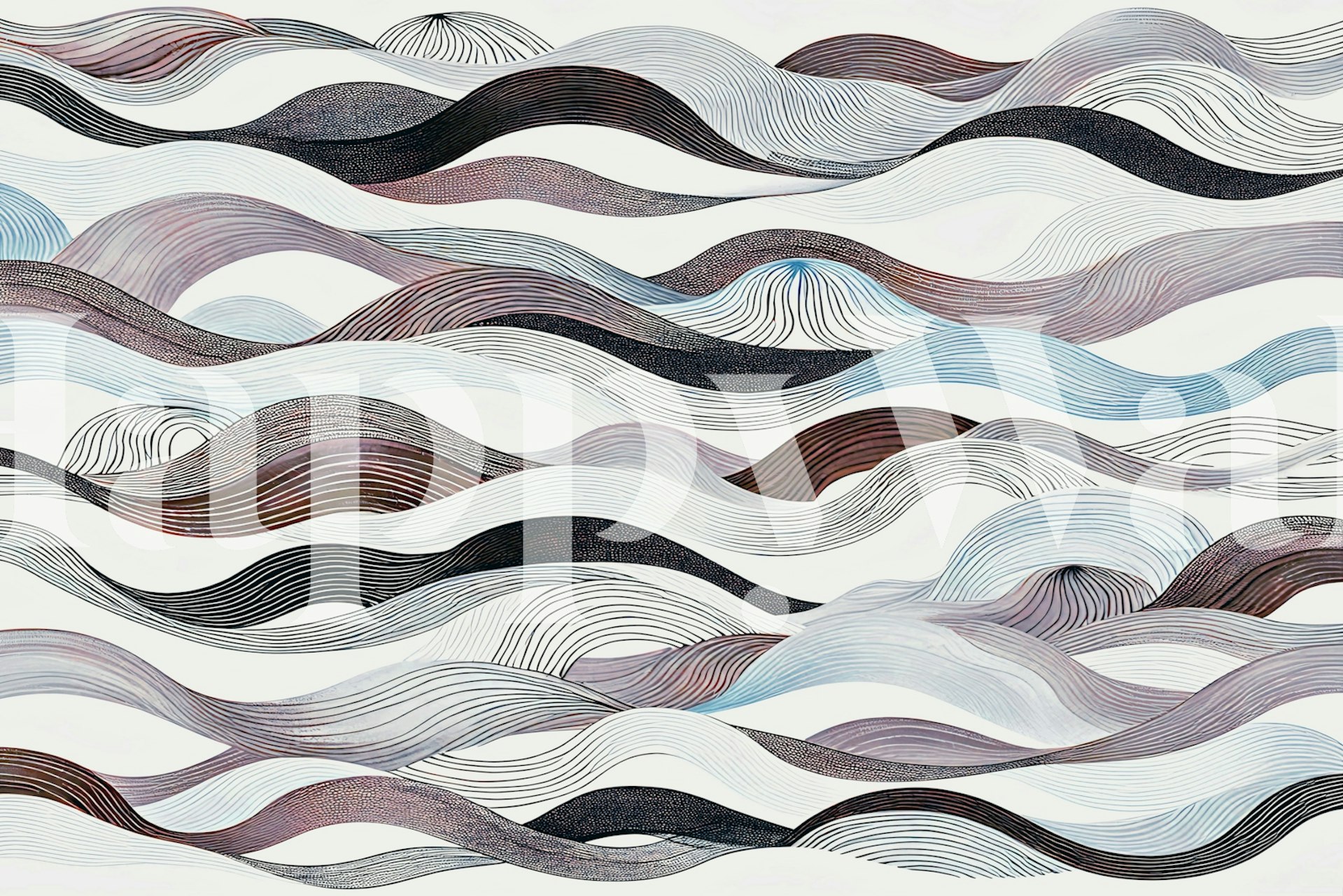 Infinite Horizon-tapet i et stilfuldt rum