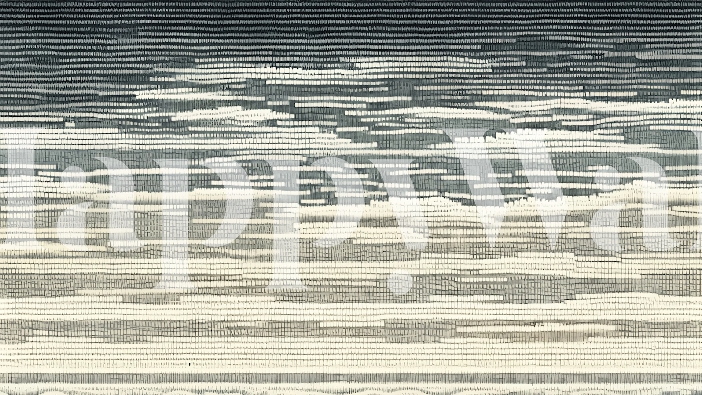 Abstract Mosaic Landscape wallpaper in a room