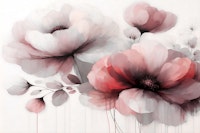Ink Wash Peony Dream wallpaper