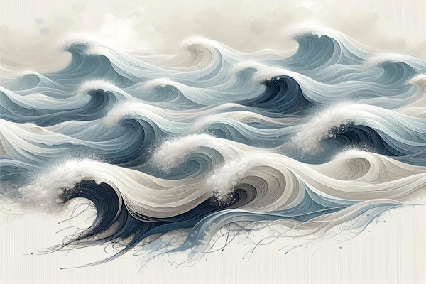 Serene Waves Art
