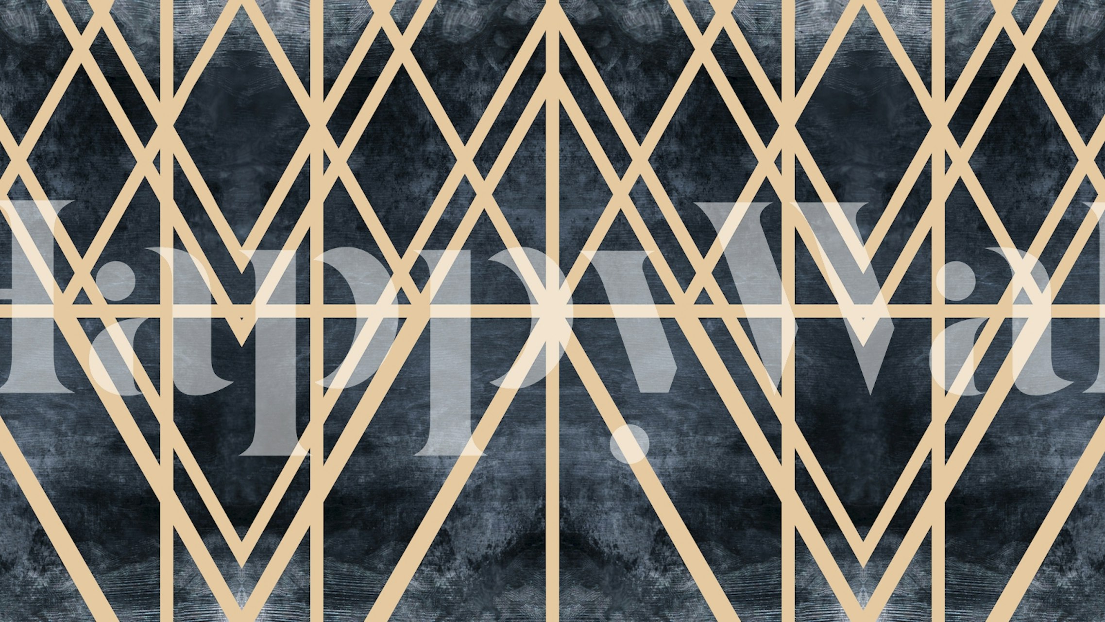 Art Deco Gold Touch tapet i et rom