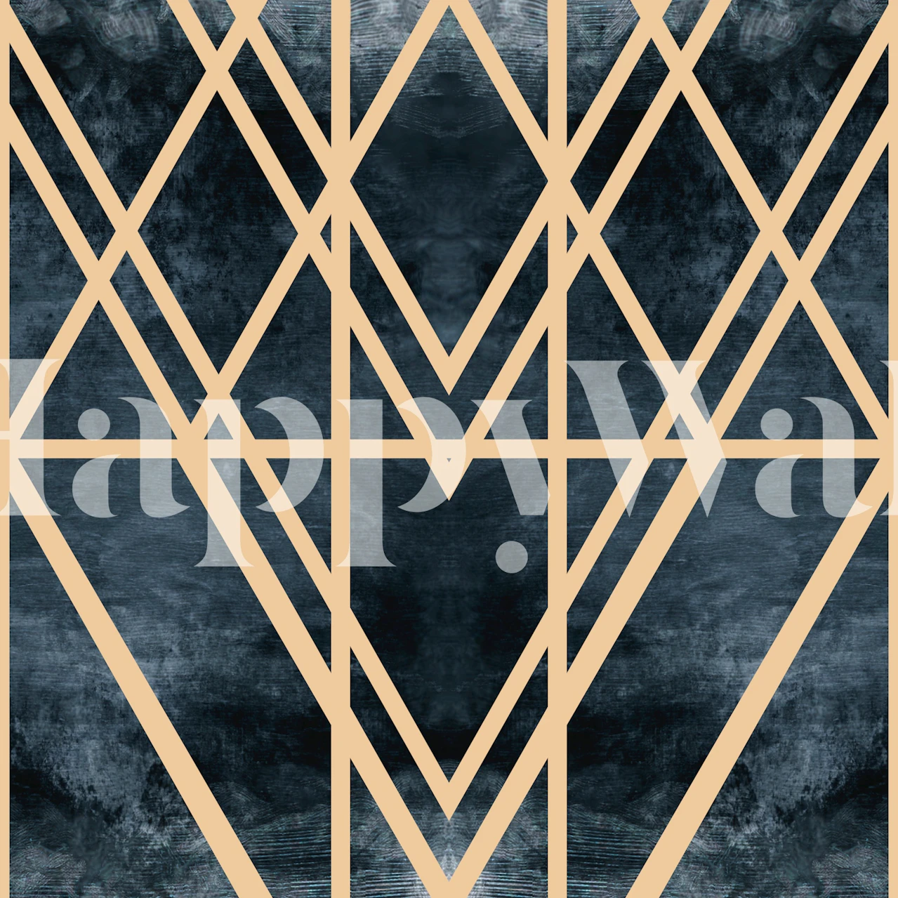 Art Deco Gold Touch tapet i ett rum