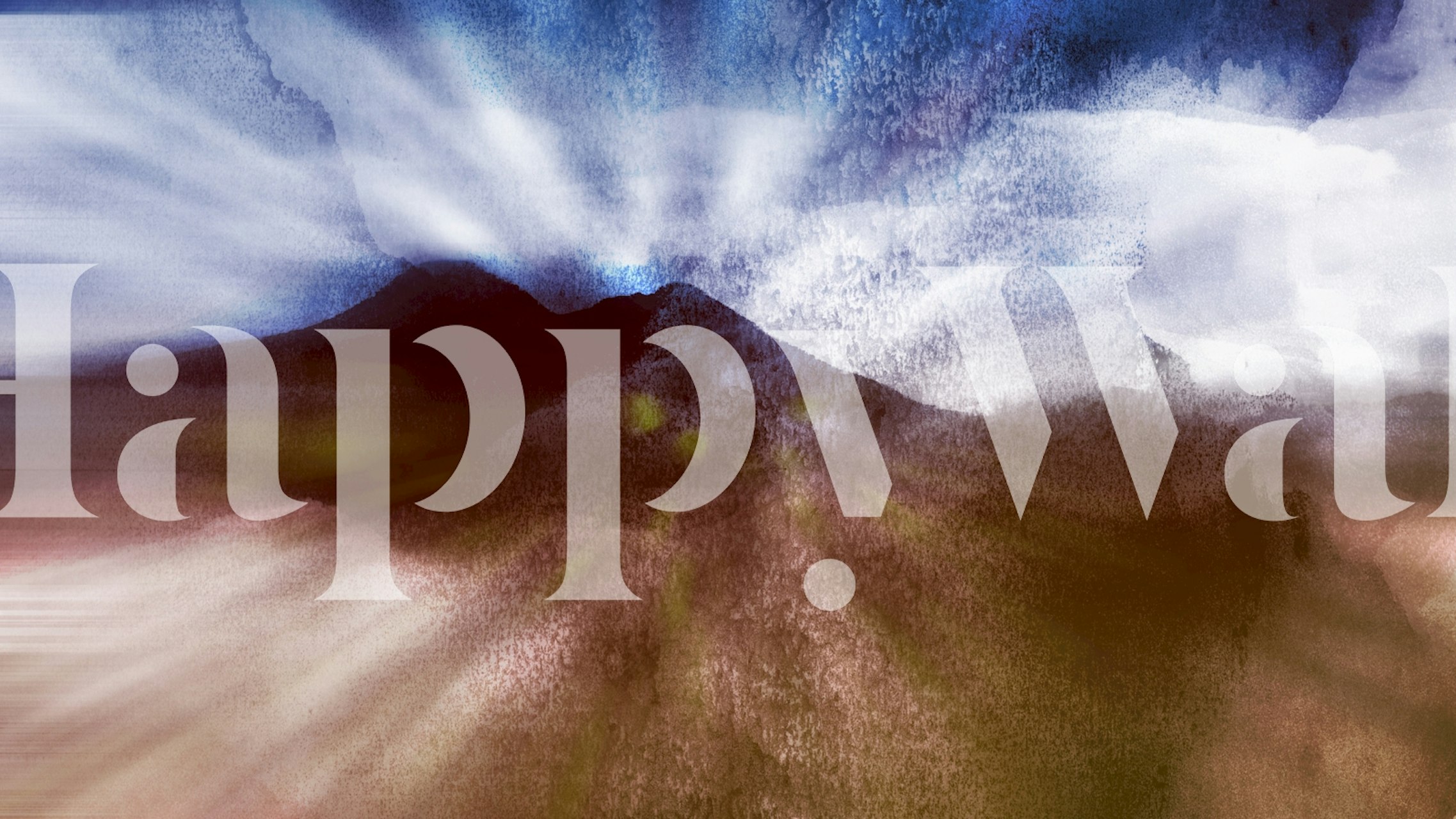 Ethereal Peaks Panorama wallpaper in a room