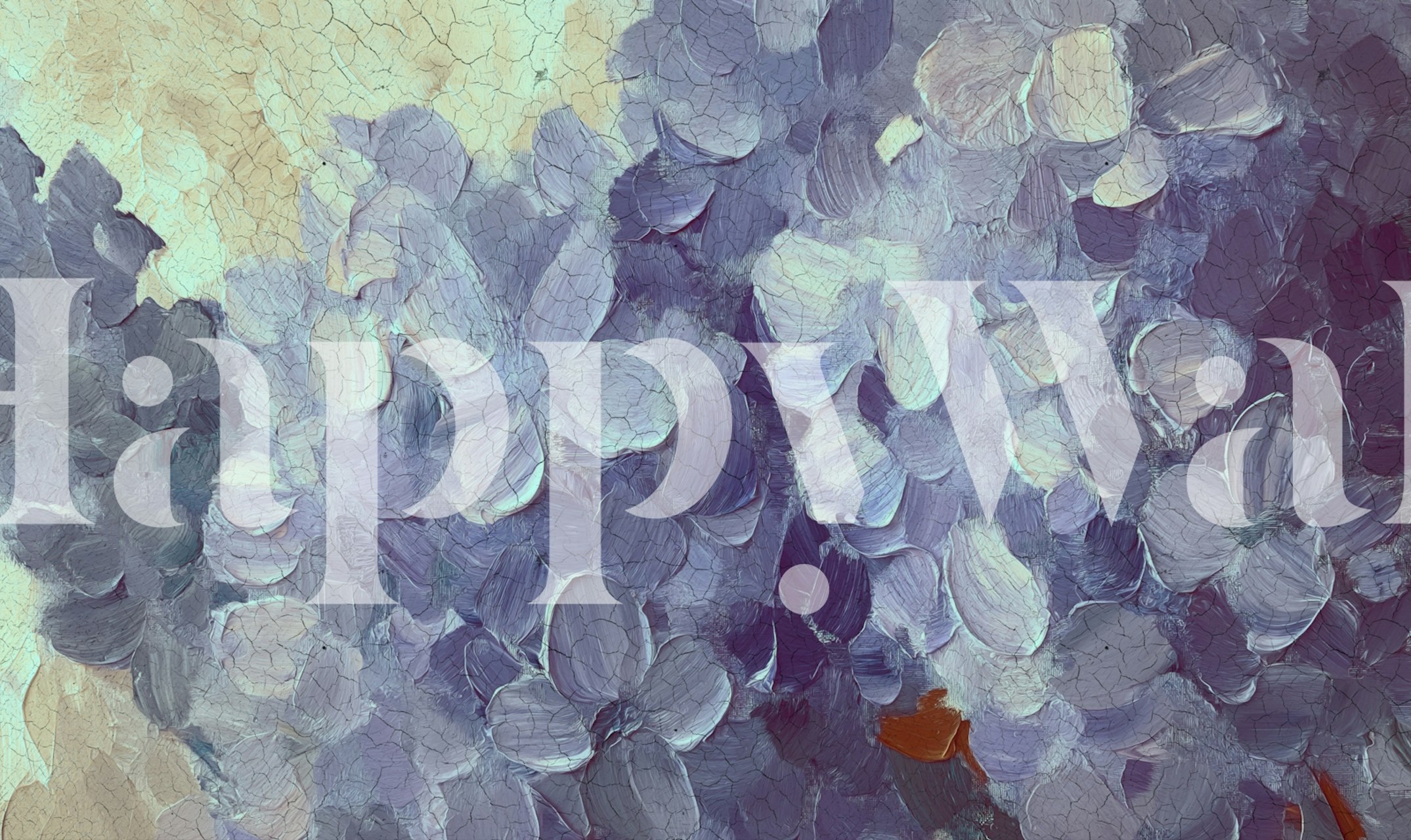 Sapphire Blossoms Antique Dream carta da parati in una stanza