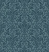 Vintage Damask Elegant Grandeur Teal papiers peint
