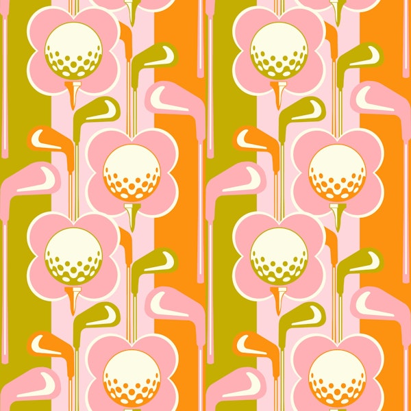 Putt-ercup Par-tee in Pink and Orange