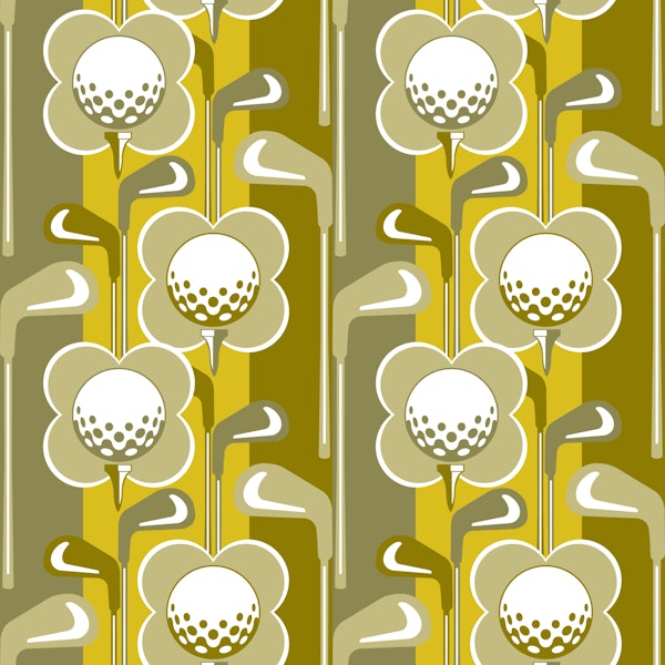 Putt-ercup Par-tee in Retro Green