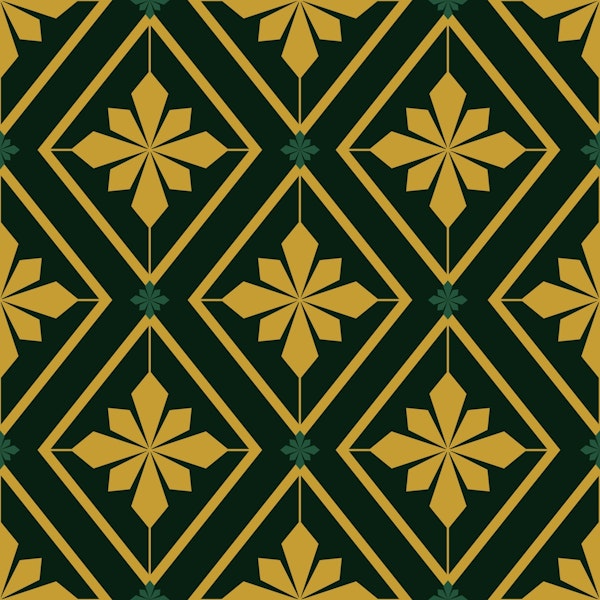 Emerald Geometric Charm