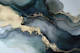 Moody Marbled Ink Teal Blue Gold