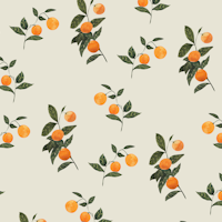 Sunkissed Oranges on Soft Sage ταπετσαρία