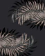 Gray Black Palm Glitter 6