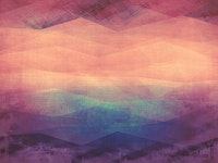 Abstract Mountain Hues papel de parede