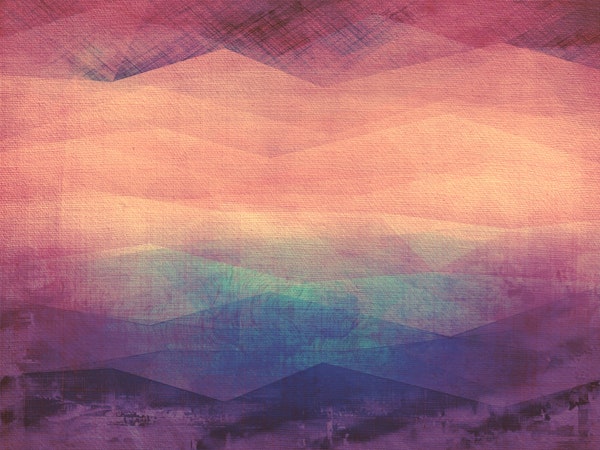 Abstract Mountain Hues