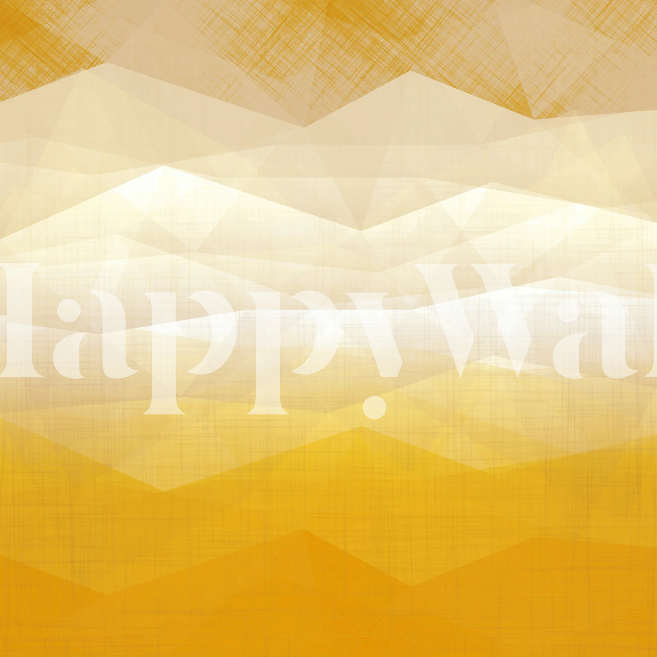 Geometric pattern in shades of yellow and white wallpaper