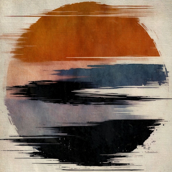 Abstract Sunset Strokes