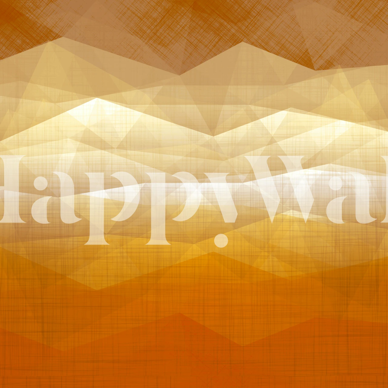 Golden abstract geometric peaks with warm tones wallpaper