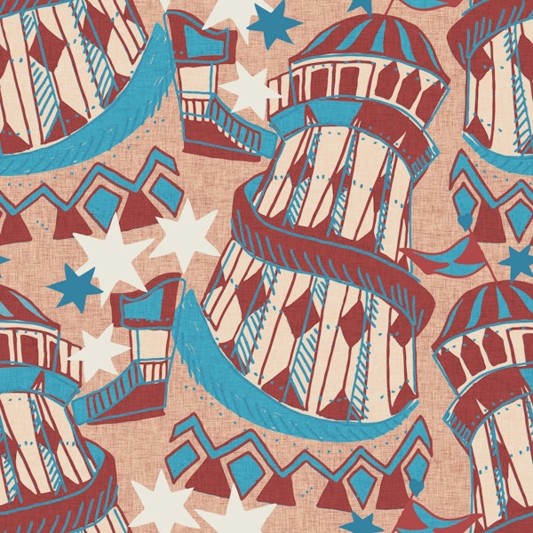 Helter skelter lighthouse red blue