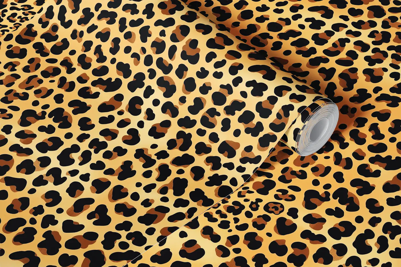 Exotic Leopard Print wallpaper roll