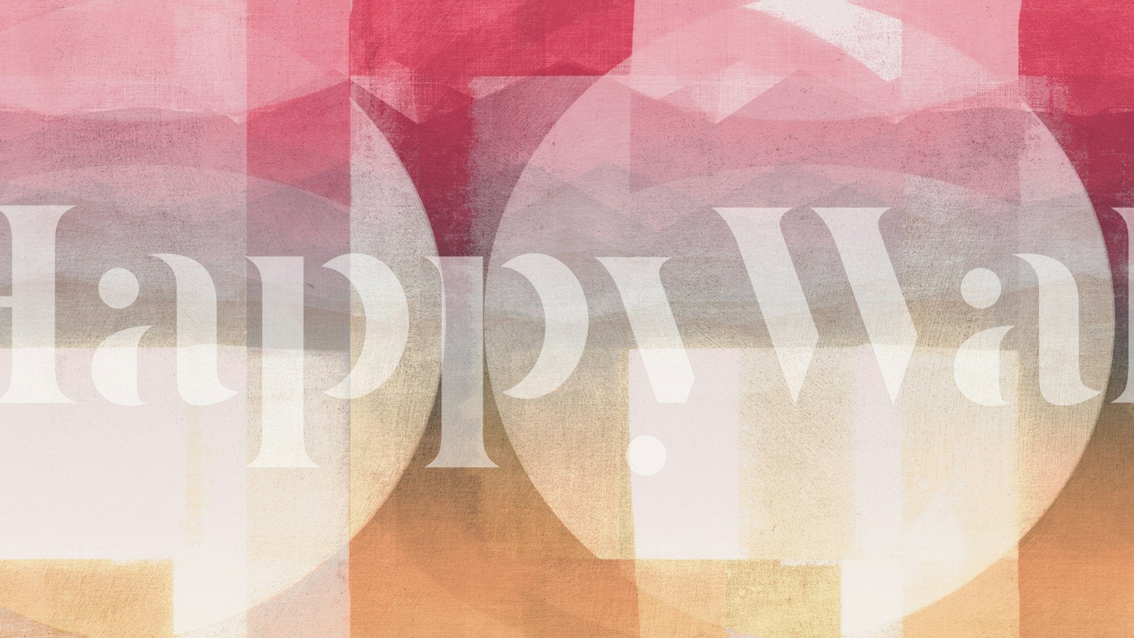 Sunset Shades Art wallpaper in a modern room