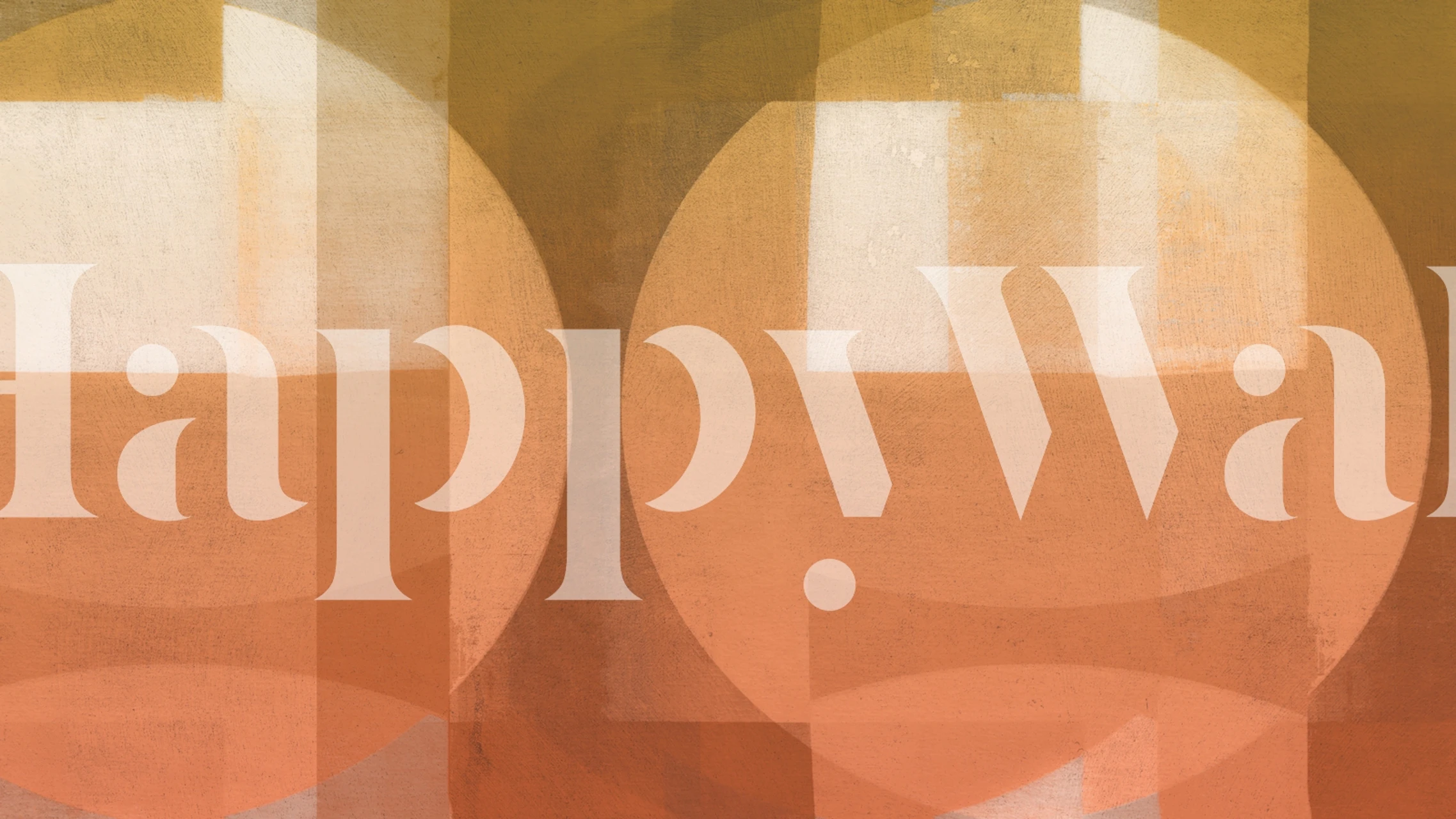 Geometric shapes in burnt sienna and light beige wallpaper