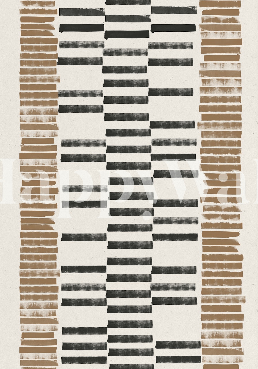 Rustic Organic Pattern tapeta u sobi