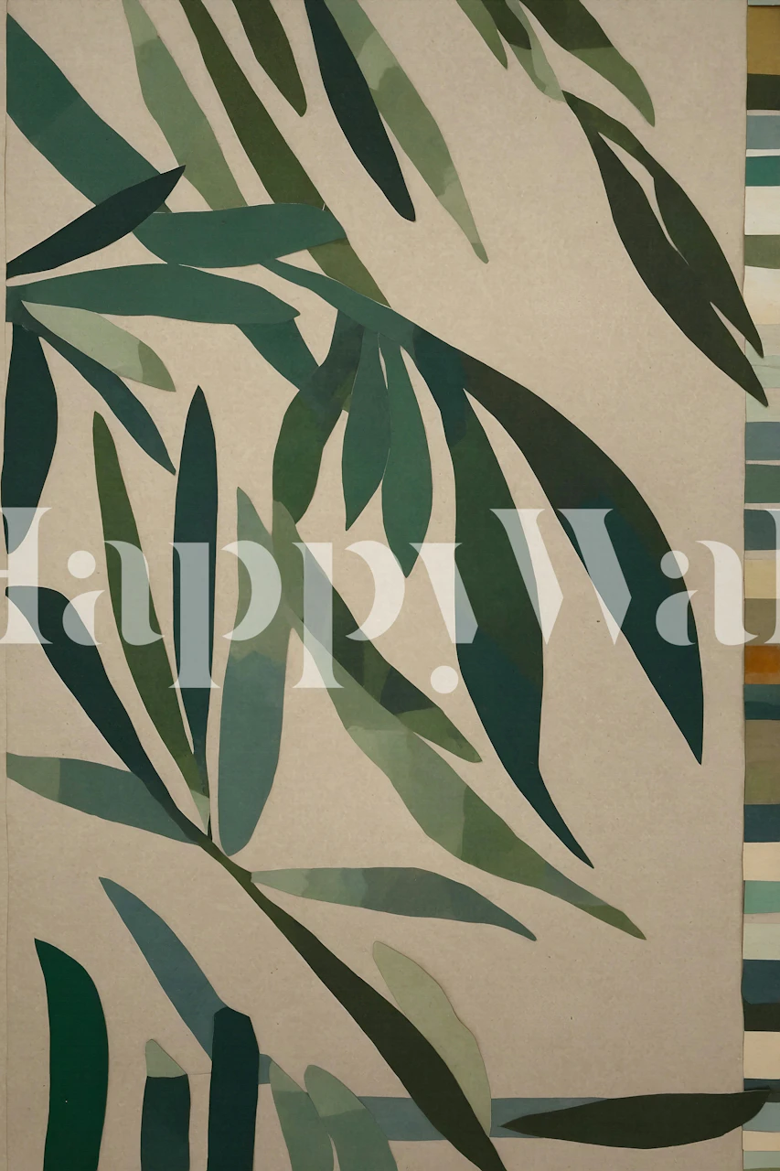 Carta da parati Botanical Harmony Art in una stanza