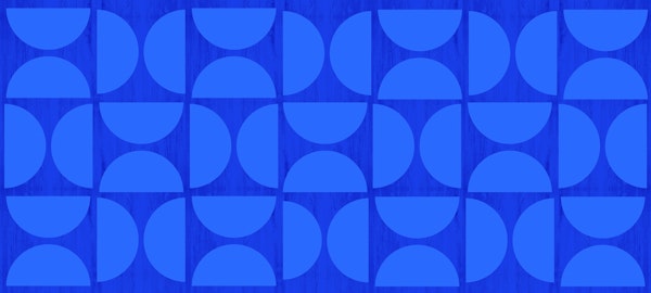 Midnight Blue Bauhaus Abstract