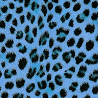 Wild Luxe Leopard Charm Blue tapete