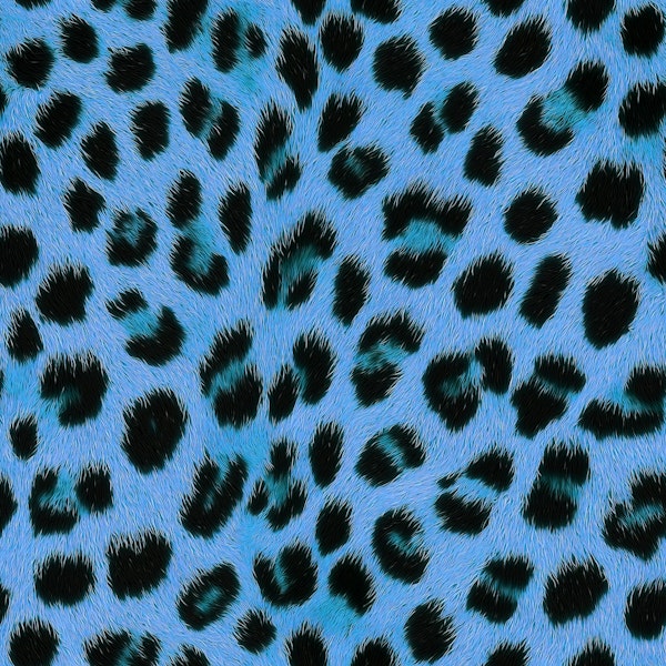 Wild Luxe Leopard Charm Blue