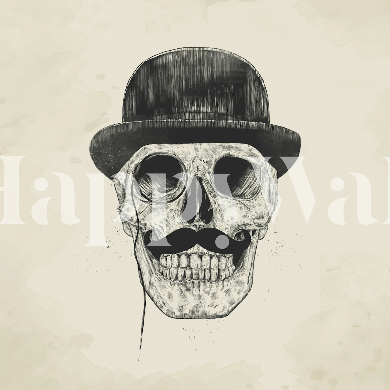 Gentlemen Never Die Tapete in einem Raum