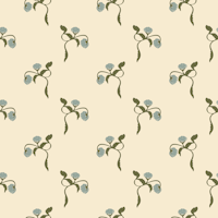 Peony flowers large – beige and blue tapete