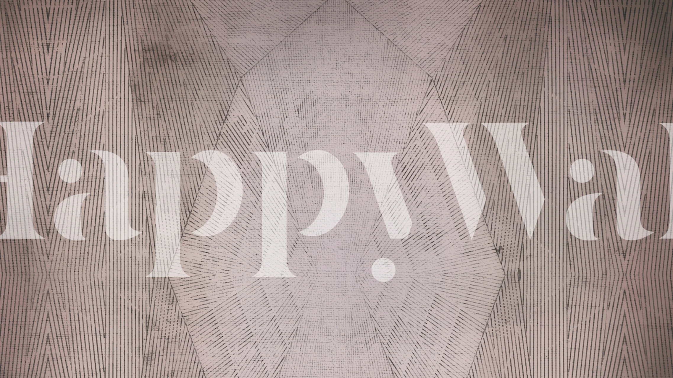 Textured geometric wallpaper dans une pièce