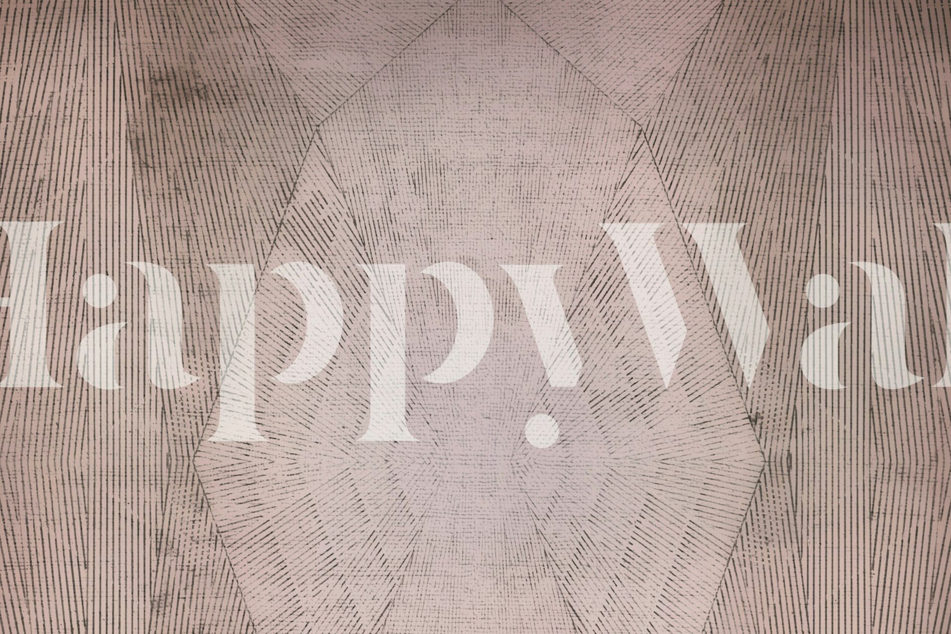 Carta da parati Textured Linear Art in una stanza