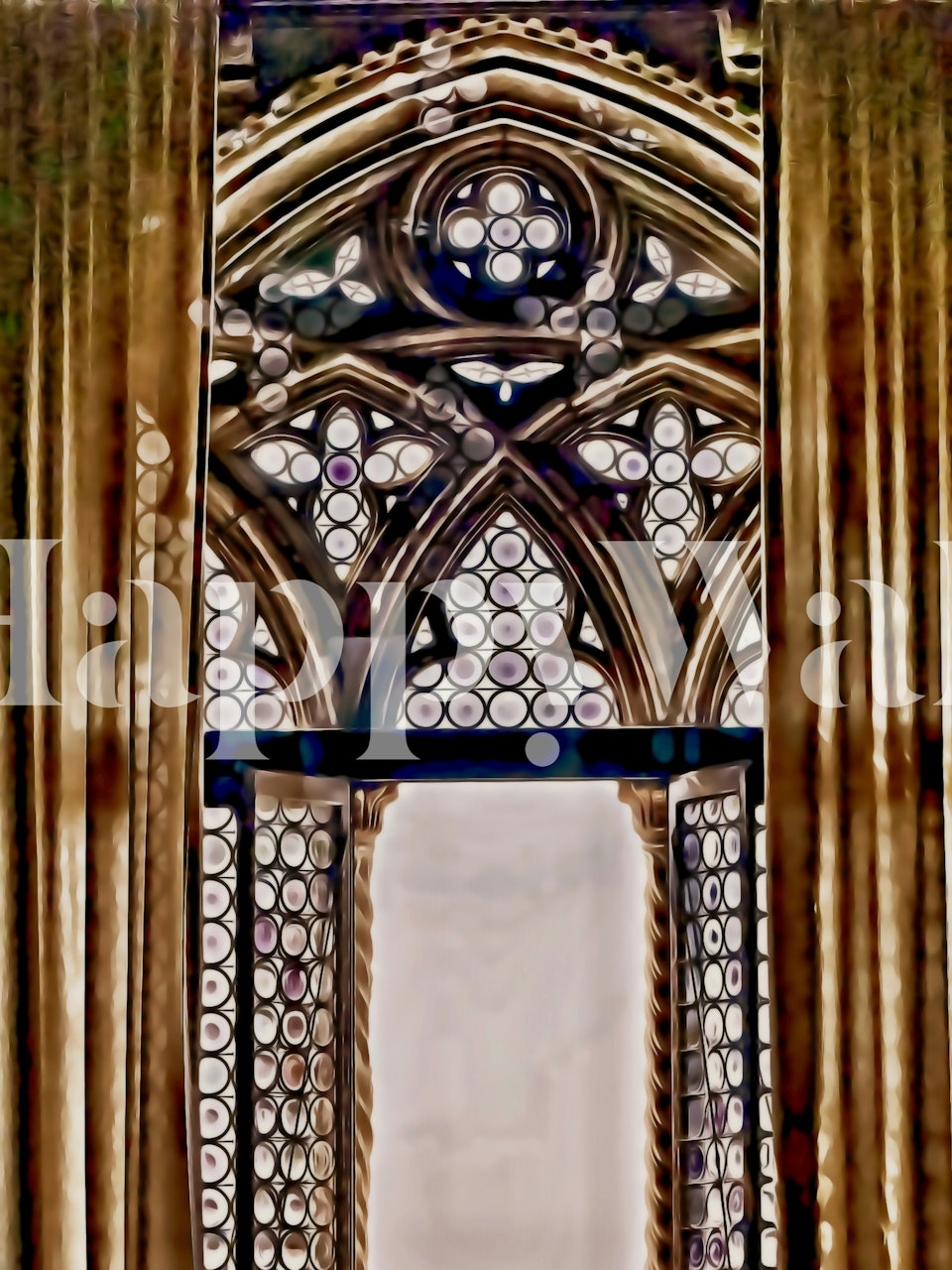 Venetian Arch Elegance wallpaper in een kamer