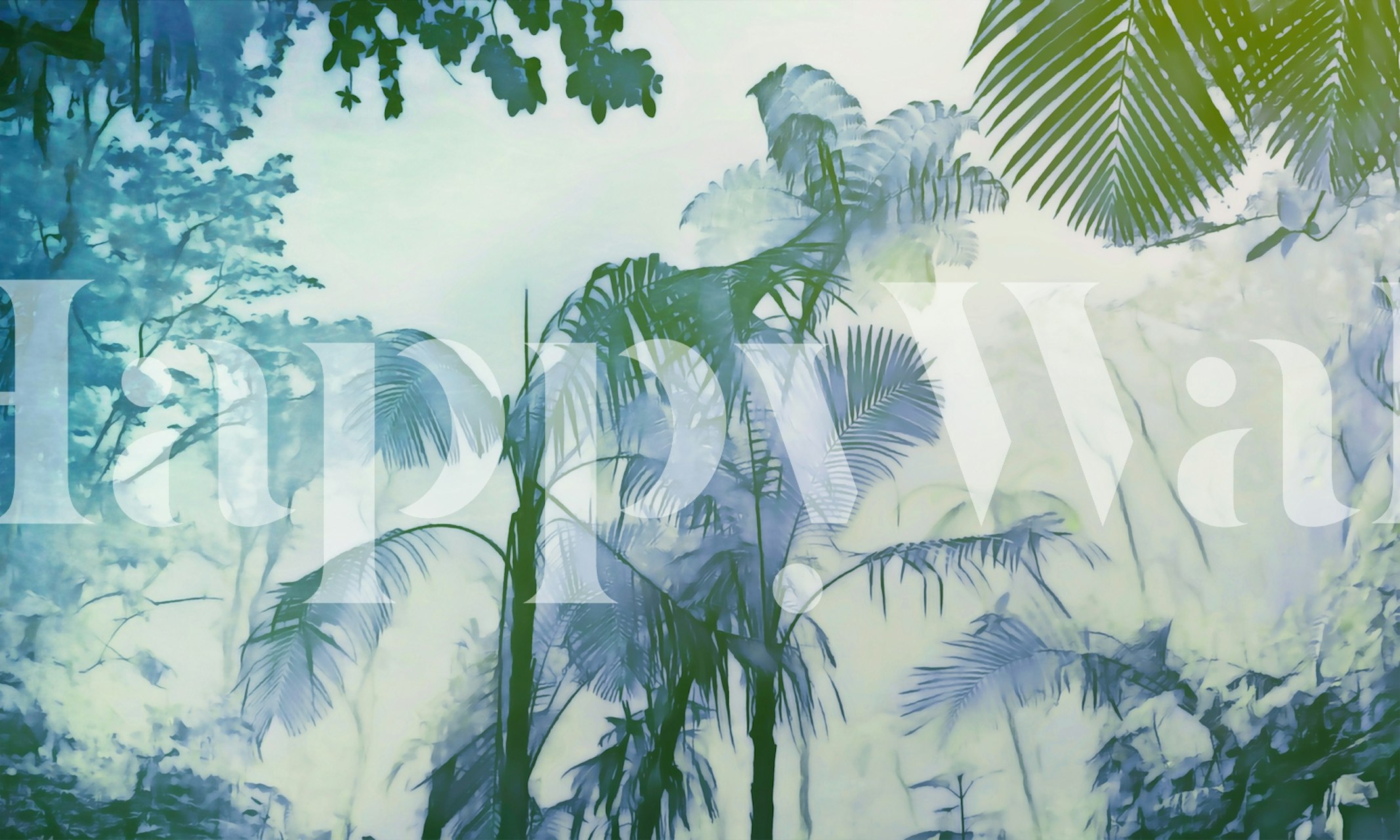 Ethereal Jungle Escape -tapetti huoneessa