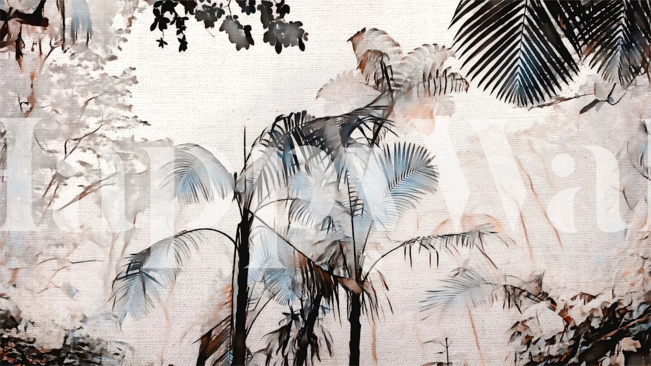 Lush Tropic Canvas tapeta u sobi