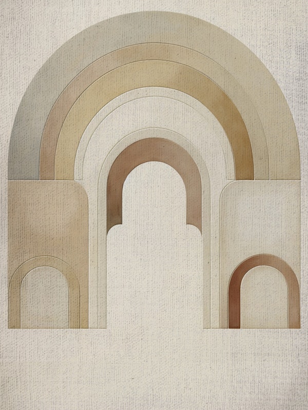 Earthen Tones Arch Decor