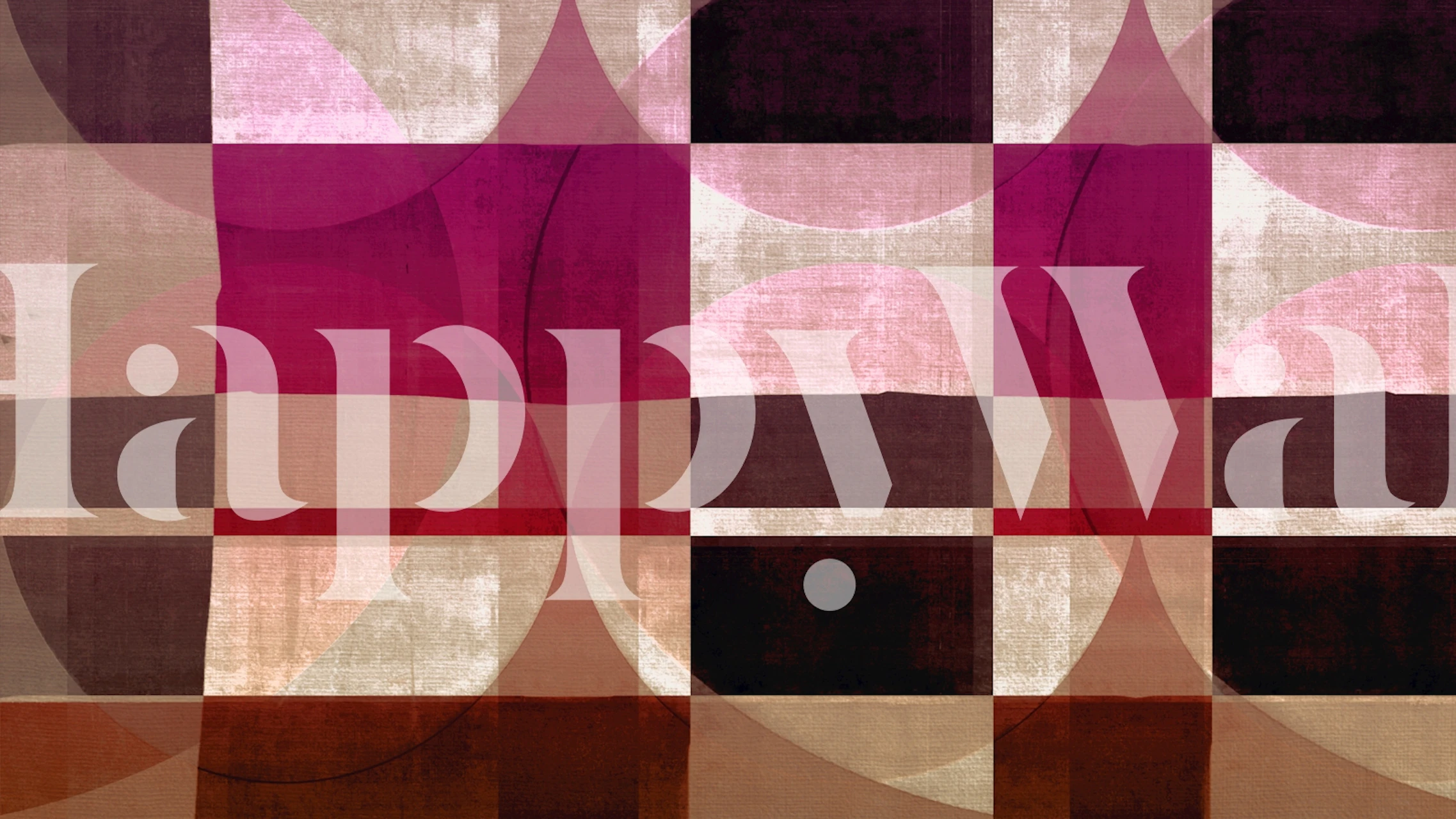 Papel de parede Abstract Mosaic em um interior moderno