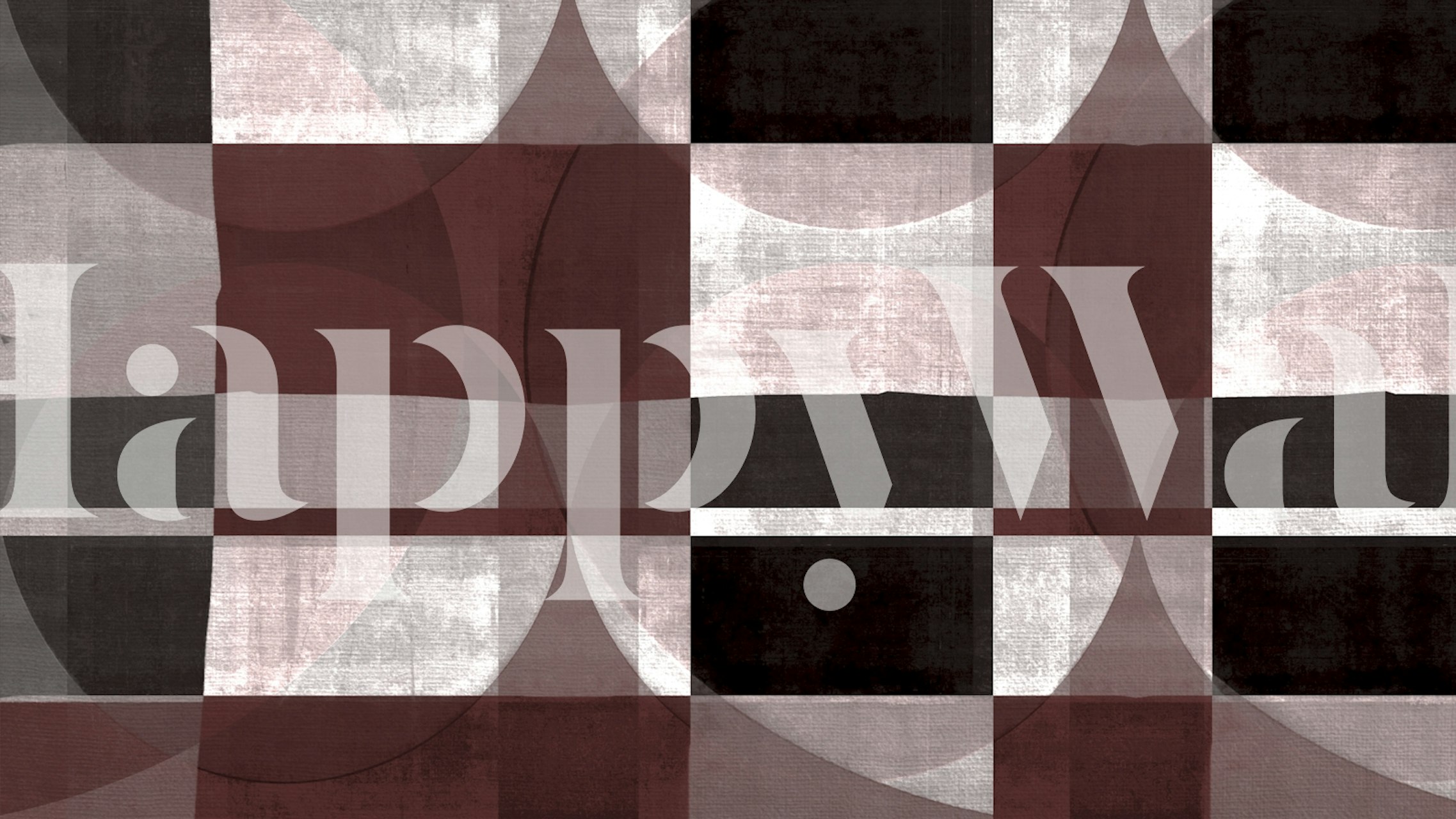 Geometric black and white pattern wallpaper