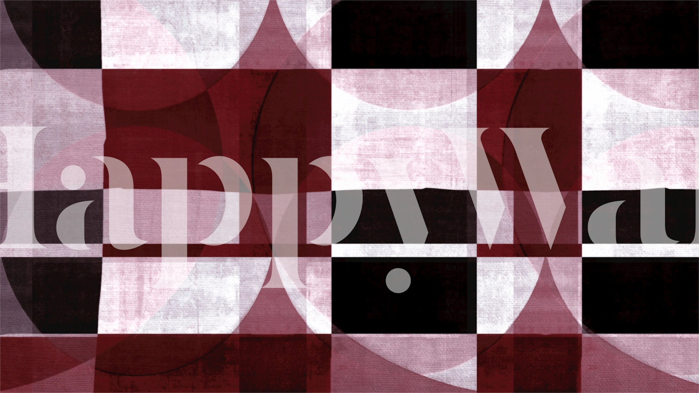 Geometric black and white pattern wallpaper