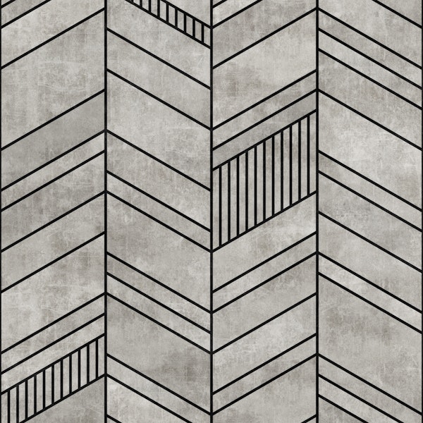 Concrete Chevron Pattern