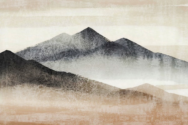 Misty Japandi Peaks Decor