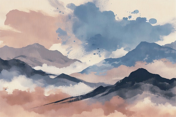 Abstract Alpine Serenity