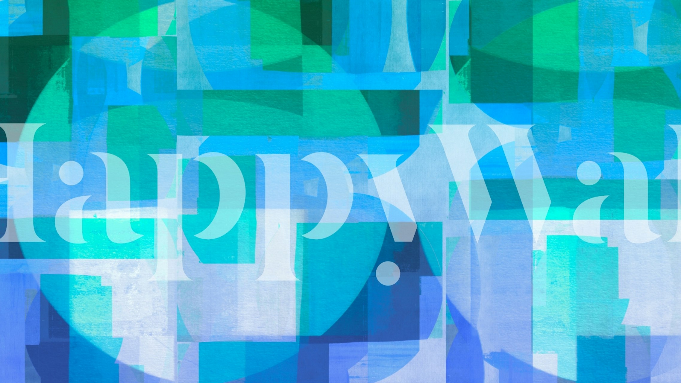 Abstract Aqua Geometrics tapetdesign