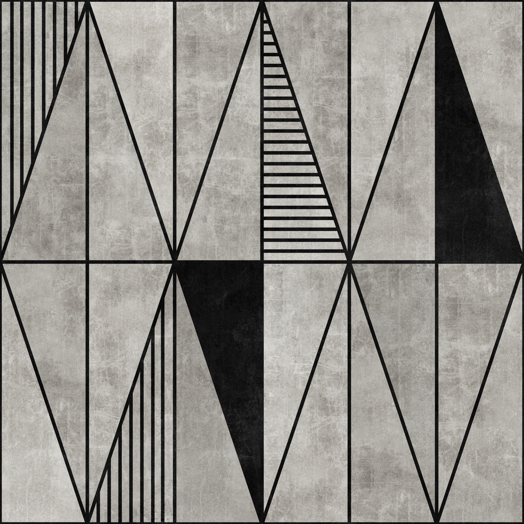 Buy Concrete Triangles wall mural Free US shipping at