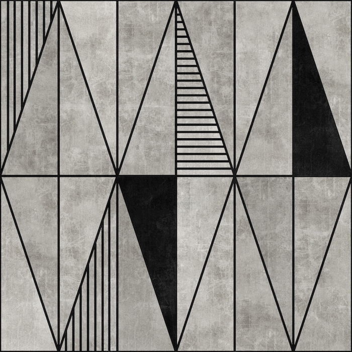Concrete Triangles Wallpaper - Buy Online | Happywall