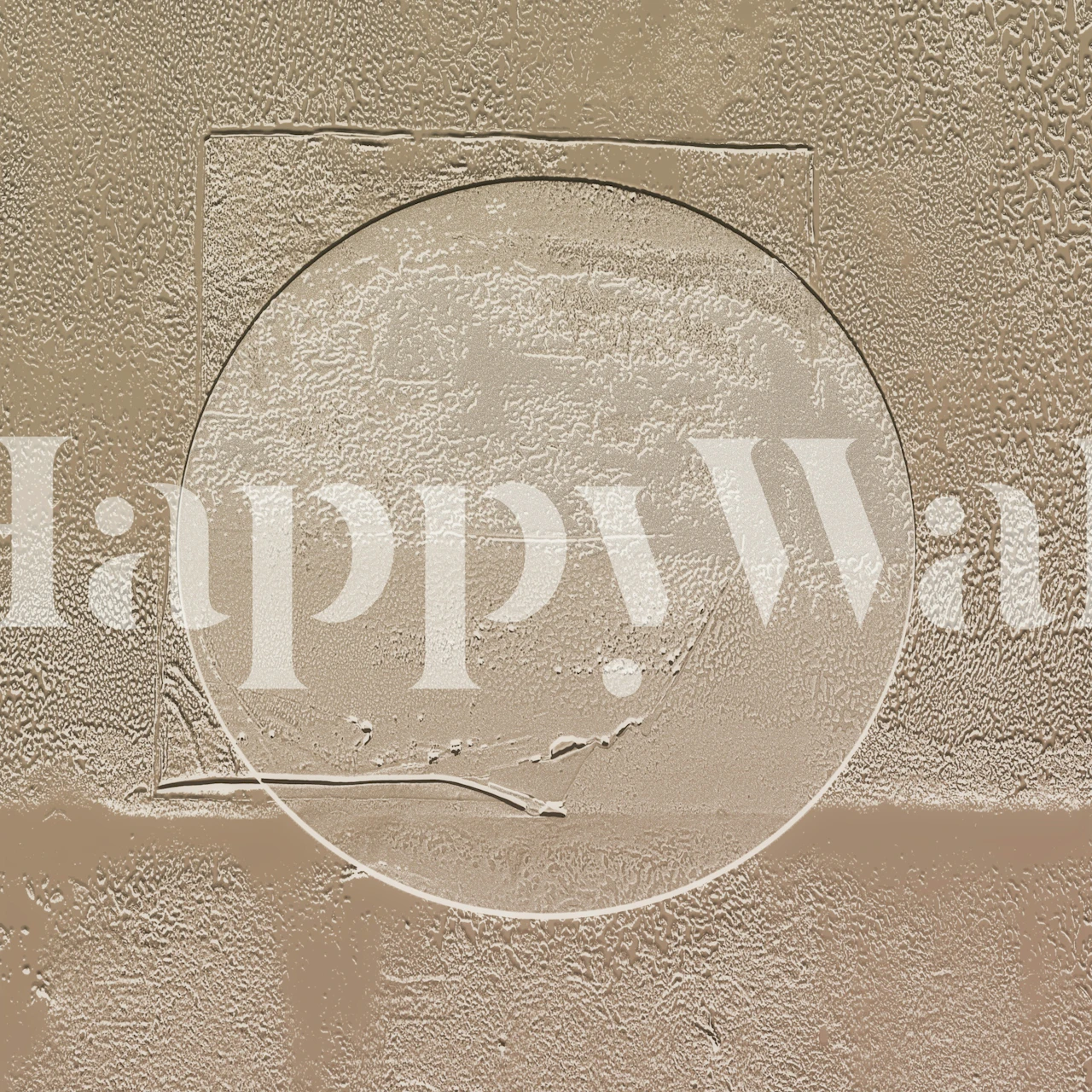 Geometric Shadow Play wallpaper displayed in a room