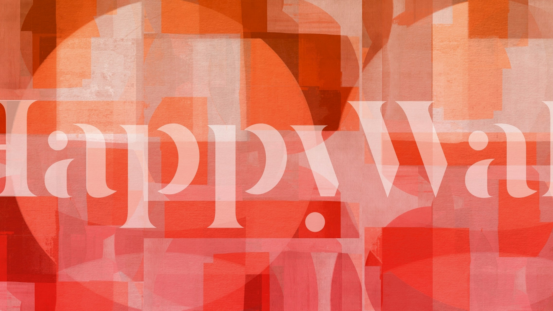 Abstract pattern with hues of red, orange, and pink wallpaper